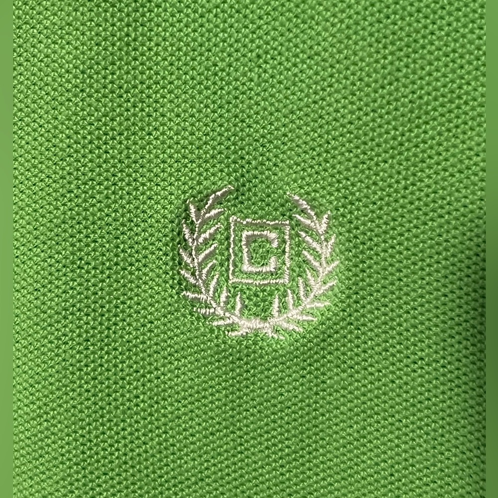 CHAPS golf polo, lime green. Soft material. Size large.